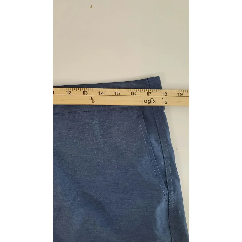 Faherty All Day Shorts Hybrid Performance Shorts in Blue, sz 34